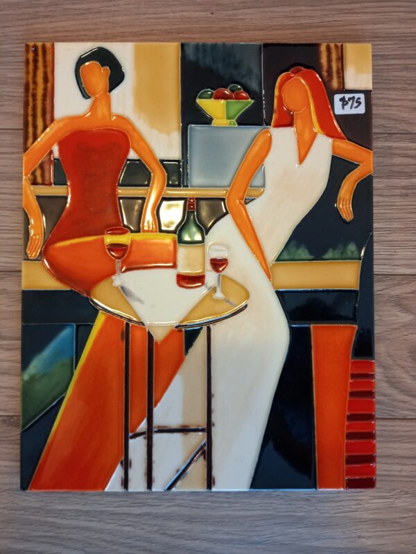 Abstract Ladies Red & White