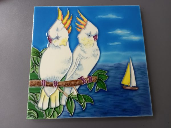 White parrots