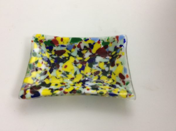 Colourful Fused Glass Dish