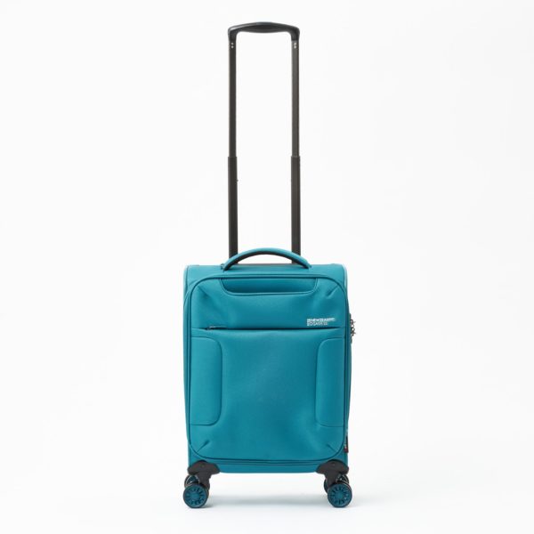 NEW ZEALAND LUGGAGE COMPANY SO-LITE TEAL 53CM 4-WHEEL TROLLEY CASE
