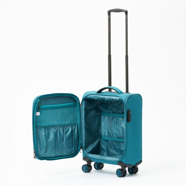 NEW ZEALAND LUGGAGE COMPANY SO-LITE TEAL 53CM 4-WHEEL TROLLEY CASE - Image 3
