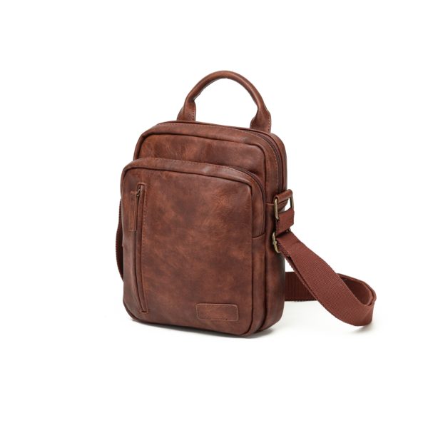 Vegan Leather Cross Body Reporter Shoulder Bag VG009 - Image 3