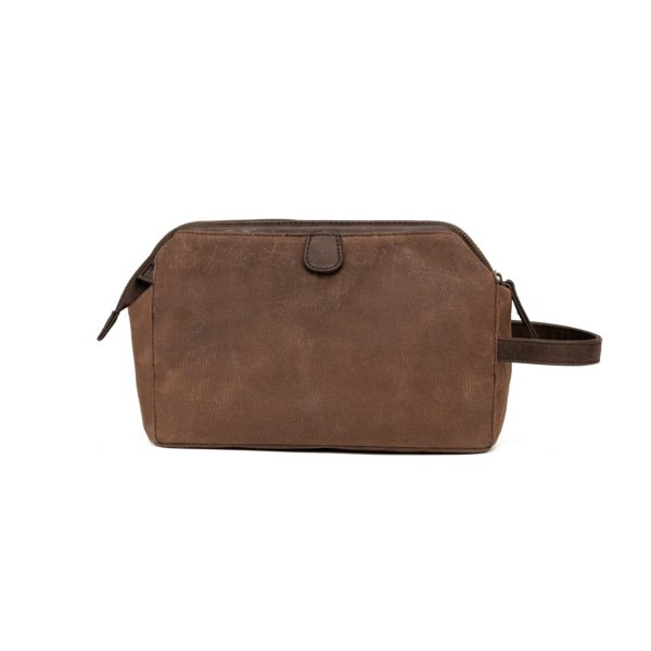 Waxed Canvas Wet Pack Toiletry Bag - Image 2