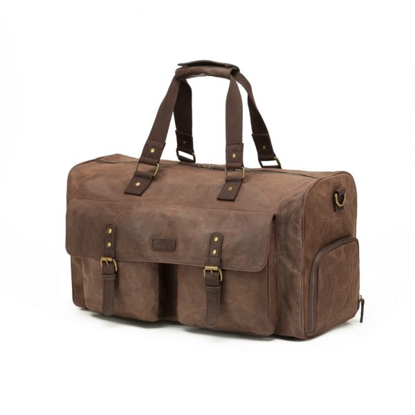 Waxed Canvas Large Duffle Bag