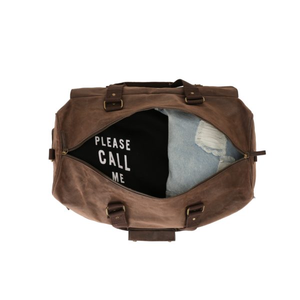 Waxed Canvas Large Duffle Bag - Image 4